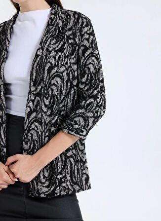 Selen Siyah Kadın Hırka 25KSL4177