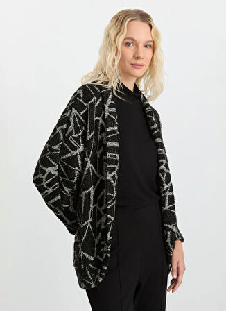 Selen Siyah Kadın Hırka 25KSL4178