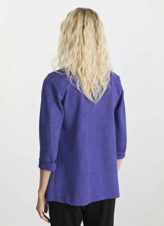 Selen Standart Mavi Kadın Ceket 25KSL1550