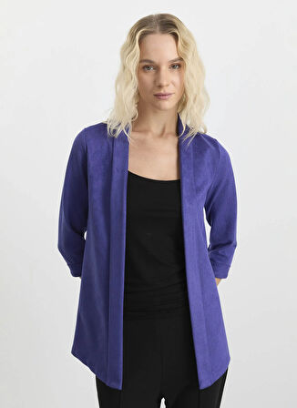 Selen Standart Mavi Kadın Ceket 25KSL1550