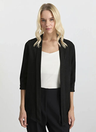 Selen Standart Siyah Kadın Ceket 25KSL1550