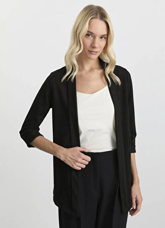 Selen Standart Siyah Kadın Ceket 25KSL1550