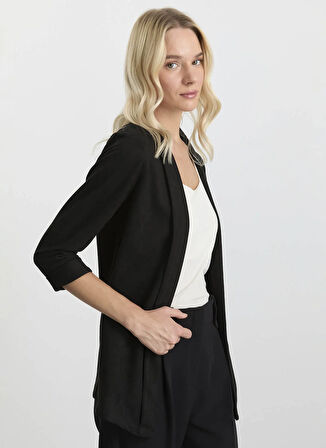 Selen Standart Siyah Kadın Ceket 25KSL1550