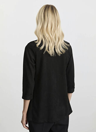 Selen Standart Siyah Kadın Ceket 25KSL1550