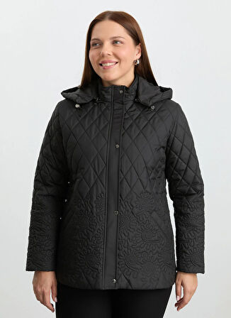 Selen Siyah Kadın Mont 25KSL6162