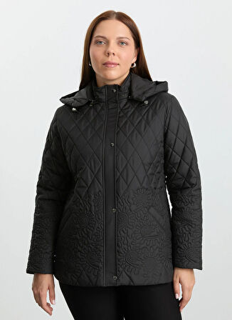 Selen Siyah Kadın Mont 25KSL6162