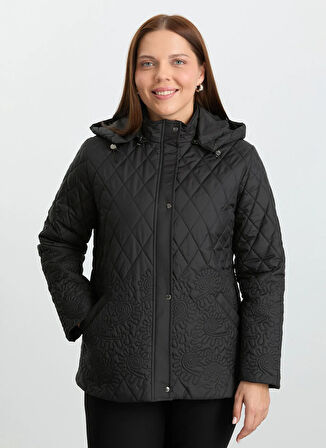 Selen Siyah Kadın Mont 25KSL6162