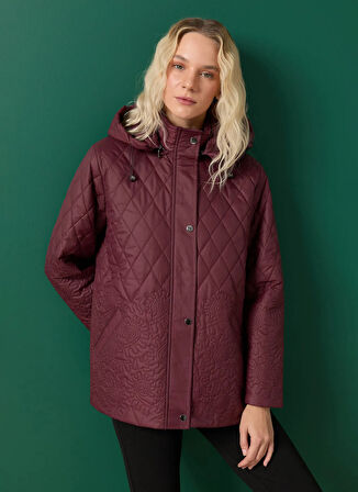 Selen Bordo Kadın Mont 25KSL6162