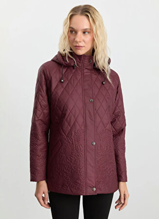 Selen Bordo Kadın Mont 25KSL6162