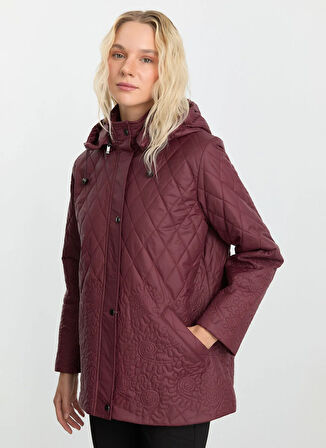 Selen Bordo Kadın Mont 25KSL6162