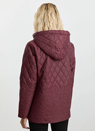 Selen Bordo Kadın Mont 25KSL6162