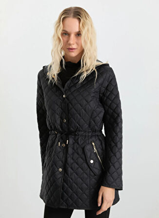 Selen Siyah Kadın Mont 25KSL6160