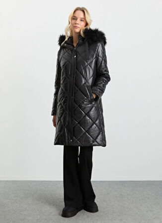 Selen Siyah Kadın Mont 25KSL6161