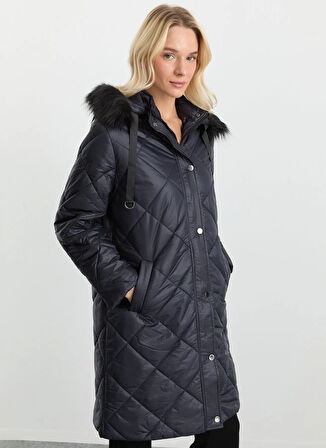 Selen Lacivert Kadın Mont 25KSL6161