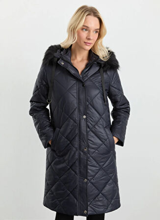 Selen Lacivert Kadın Mont 25KSL6161