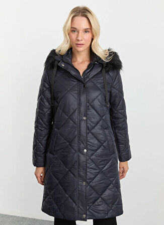 Selen Lacivert Kadın Mont 25KSL6161