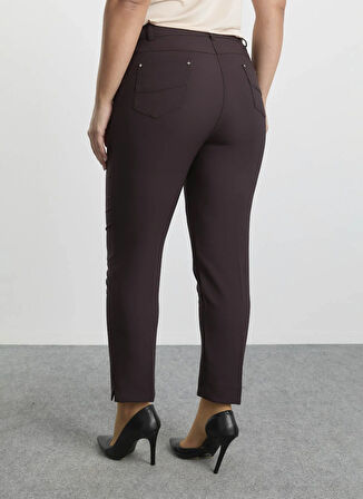 Selen Normal Bel Normal Kahve Kadın Pantolon 25KSL5458