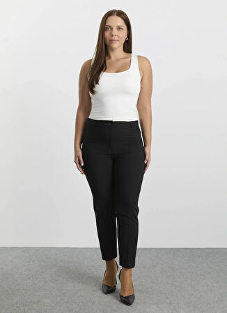 Selen Normal Bel Normal Siyah Kadın Pantolon 25KSL5458