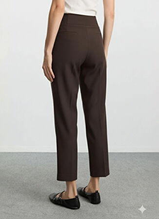 Selen Normal Bel Standart Kahve Kadın Pantolon 25KSL5466