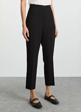 Selen Normal Bel Standart Siyah Kadın Pantolon 25KSL5466