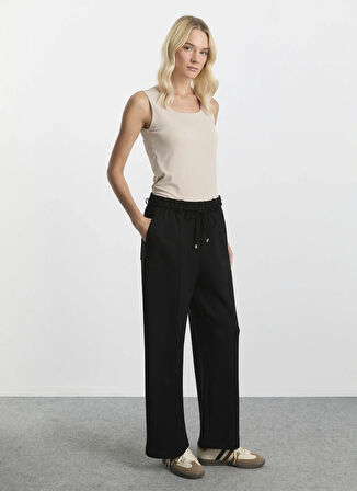 Selen Normal Bel Standart Siyah Kadın Pantolon 25KSL5467