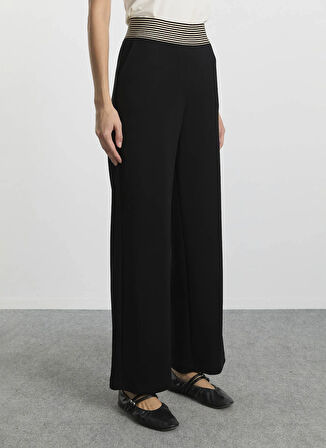 Selen Normal Bel Standart Siyah Kadın Pantolon 25KSL5468