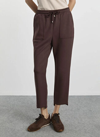 Selen Normal Bel Standart Kahve Kadın Pantolon 25KSL5469