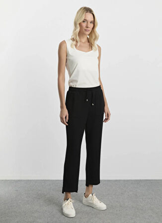 Selen Normal Bel Standart Siyah Kadın Pantolon 25KSL5469