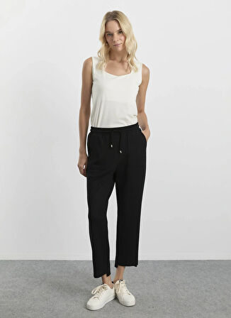 Selen Normal Bel Standart Siyah Kadın Pantolon 25KSL5469