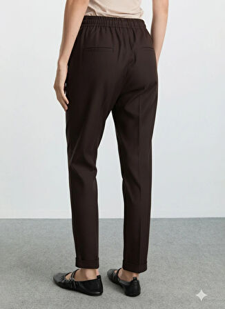 Selen Normal Bel Standart Kahve Kadın Pantolon 25KSL5470