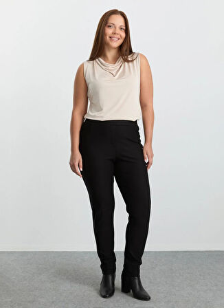 Selen Normal Bel Normal Siyah Kadın Pantolon 25KSL5459