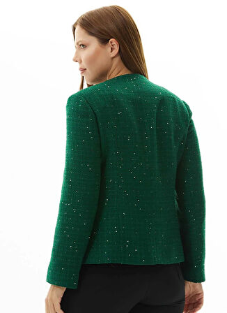 Selen Normal Yeşil Kadın Ceket 25KSL1555