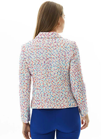 Selen Standart Ekru Kadın Ceket 25KSL1558