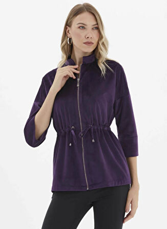 Selen Standart Mor Kadın Ceket 25KSL1561