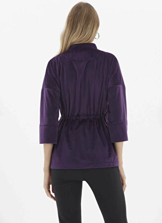 Selen Standart Mor Kadın Ceket 25KSL1561