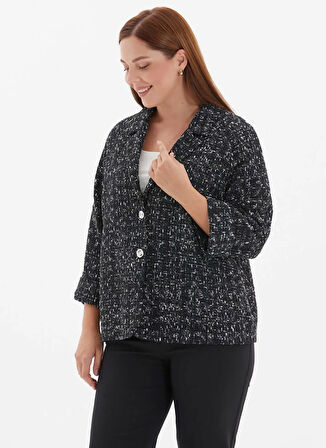 Selen Normal Siyah Kadın Ceket 25KSL1562