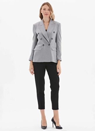 Selen Standart Gri Kadın Ceket 25KSL1563