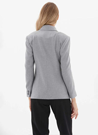 Selen Standart Gri Kadın Ceket 25KSL1563