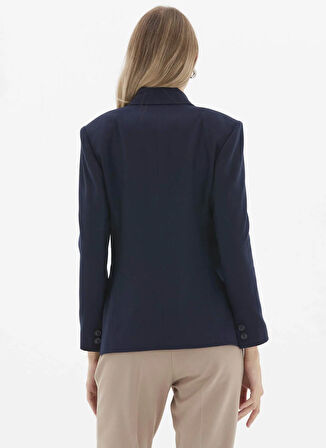Selen Standart Lacivert Kadın Ceket 25KSL1563