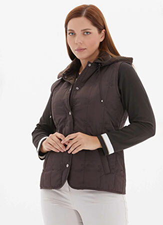 Selen Kahve Kadın Yelek 25KSL2076