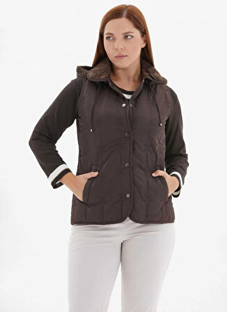 Selen Kahve Kadın Yelek 25KSL2076