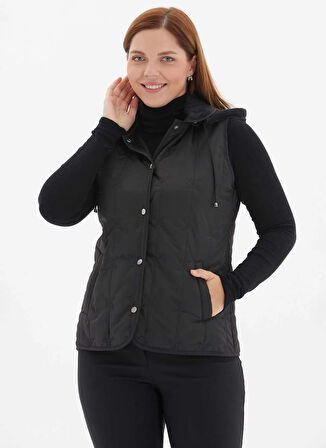 Selen Siyah Kadın Yelek 25KSL2076