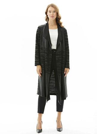 Selen Siyah Kadın Hırka 25KSL4179