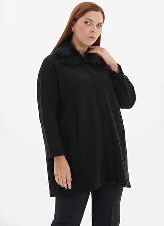 Selen Siyah Kadın Hırka 25KSL4182