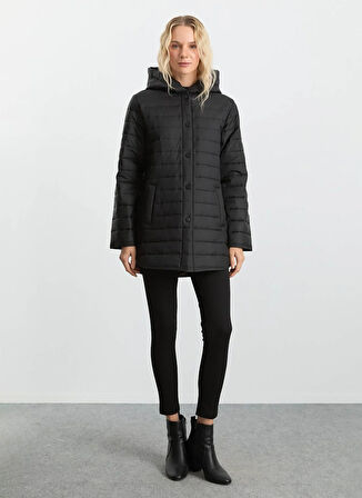 Selen Siyah Kadın Mont 25KSL6171