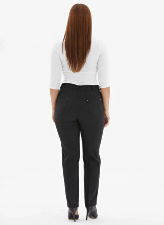 Selen Normal Bel Normal Siyah Kadın Pantolon 25KSL5481