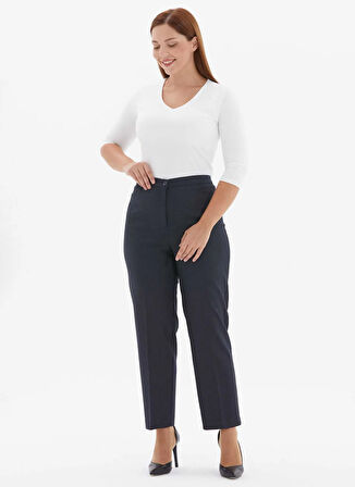 Selen Normal Bel Normal Lacivert Kadın Pantolon 25KSL5483