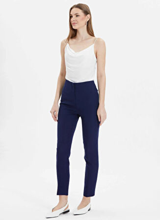 Selen Normal Bel Standart Lacivert Kadın Pantolon 25KSL5485