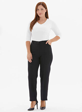 Selen Normal Bel Normal Siyah Kadın Pantolon 25KSL5488