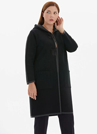 Selen Siyah Kadın Hırka 25KSL4181